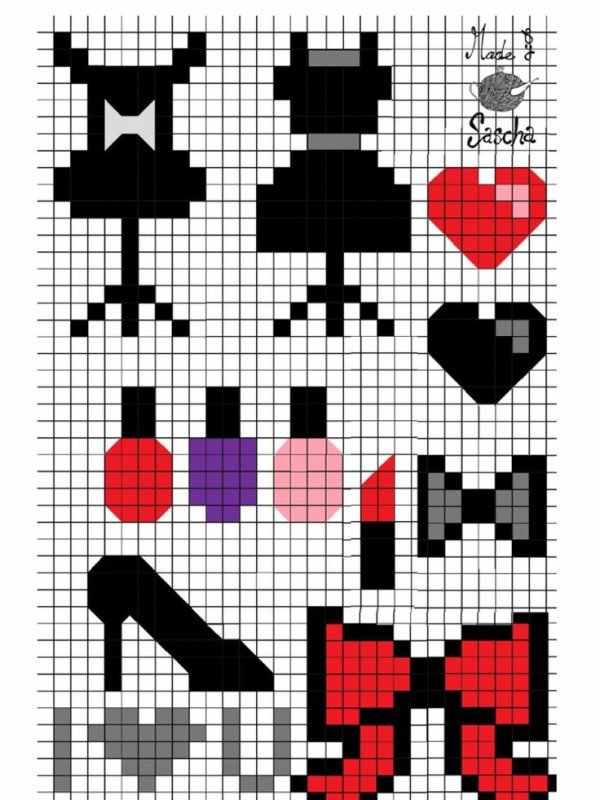 Рисунки по клеточкам небольшие