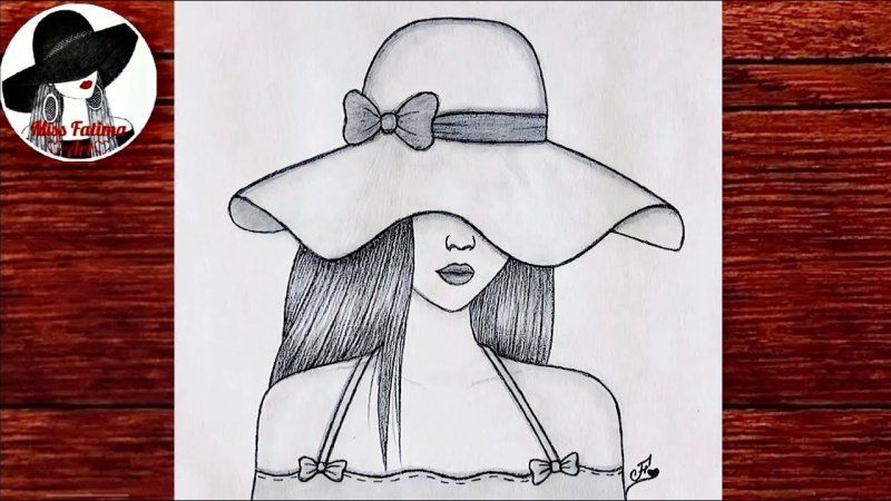 рисовать девушку карандашом