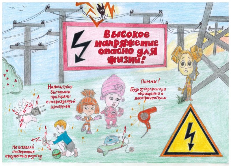Плакат «электробезопасность»