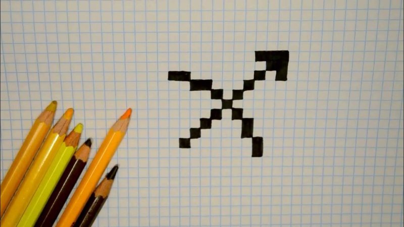 Рисунки в клеточку легкие