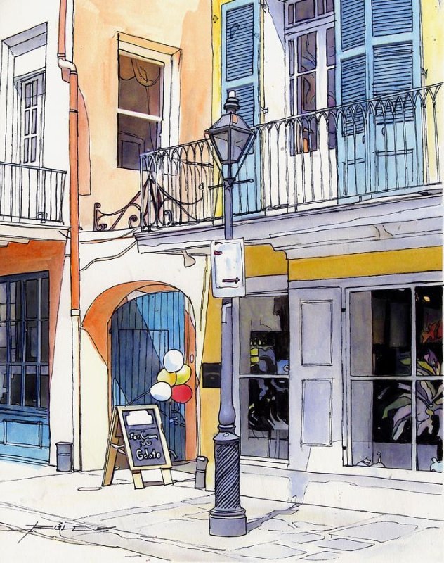 Watercolor New Orleans