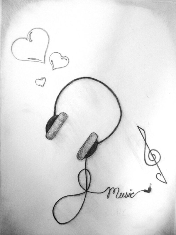 Наушники рисунок
