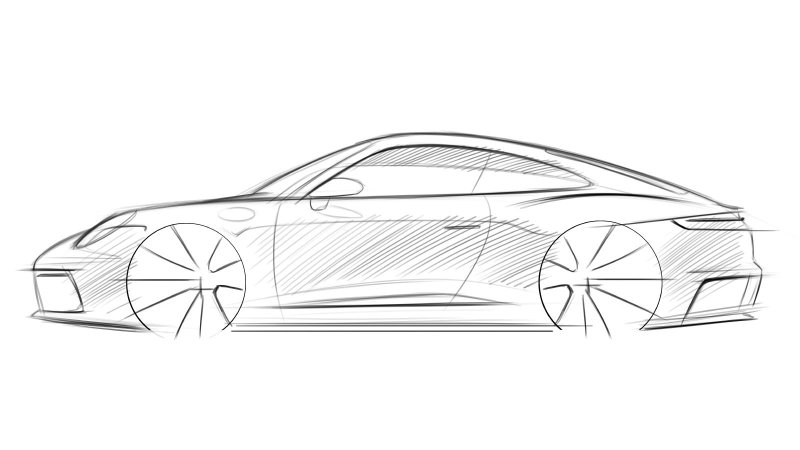 Автомобиль рисунок карандашом