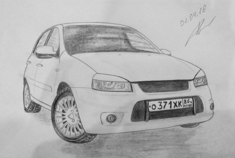 Lada Kalina Sport чертеж