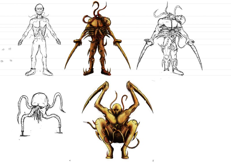 Dead Space некроморф концепт арт