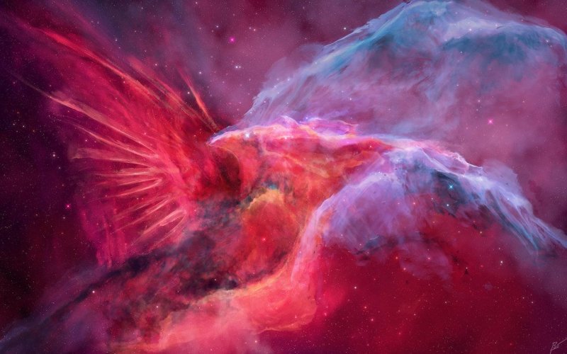 Туманности в космосе