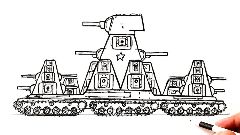 Рисунки танкит кв 44