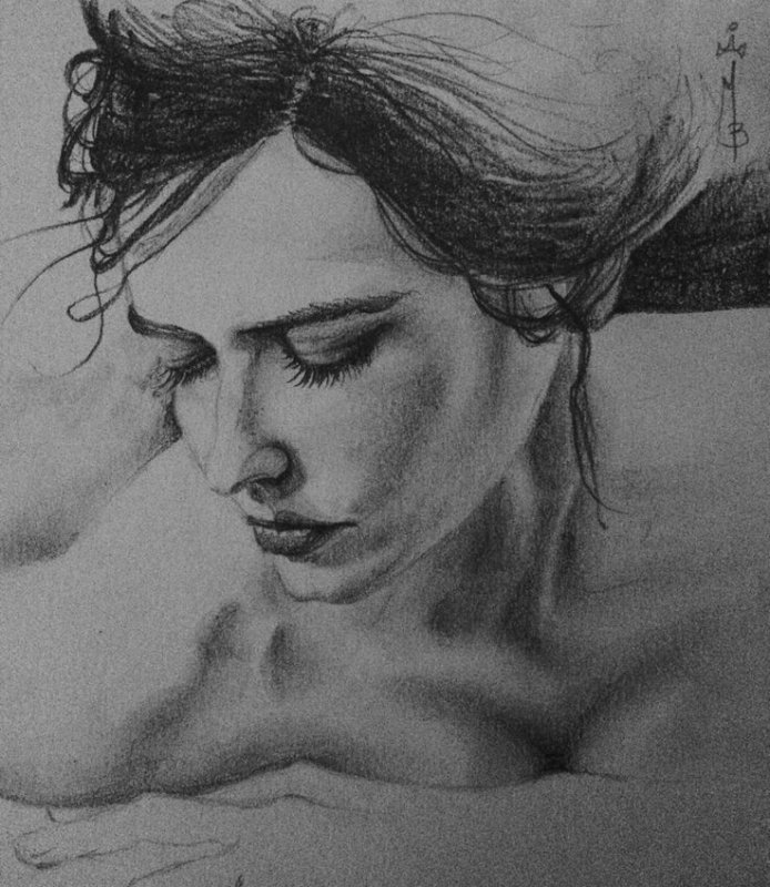 рисунки женщин карандашом