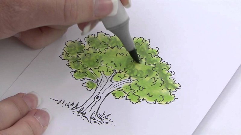 Рисование маркерами для скетчинга