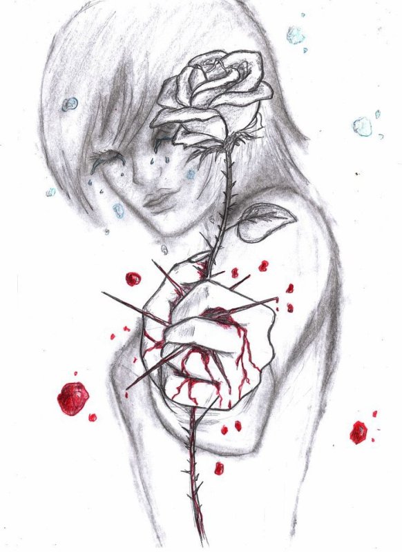 Грустные рисунки