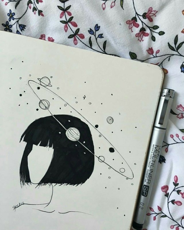 Легкие рисунки для скетчбука