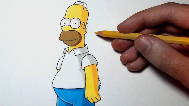 Симпсоны маркерами