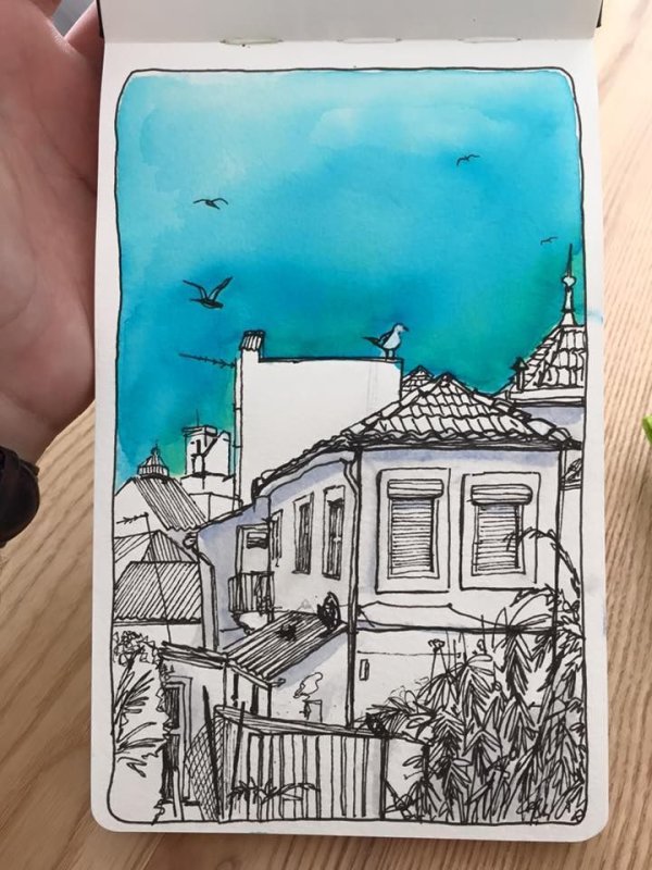 Рисунки в скетчбуке