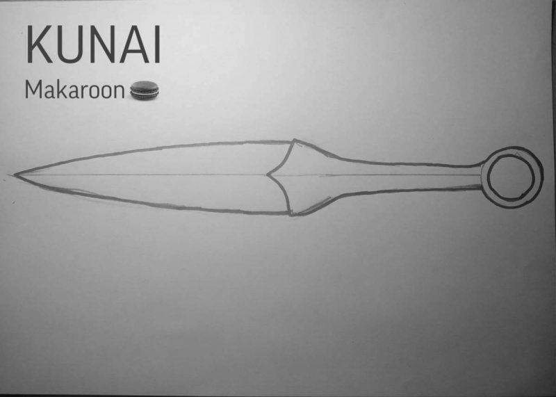 Нож кунай из стандофф 2