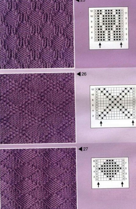 узоры спицами