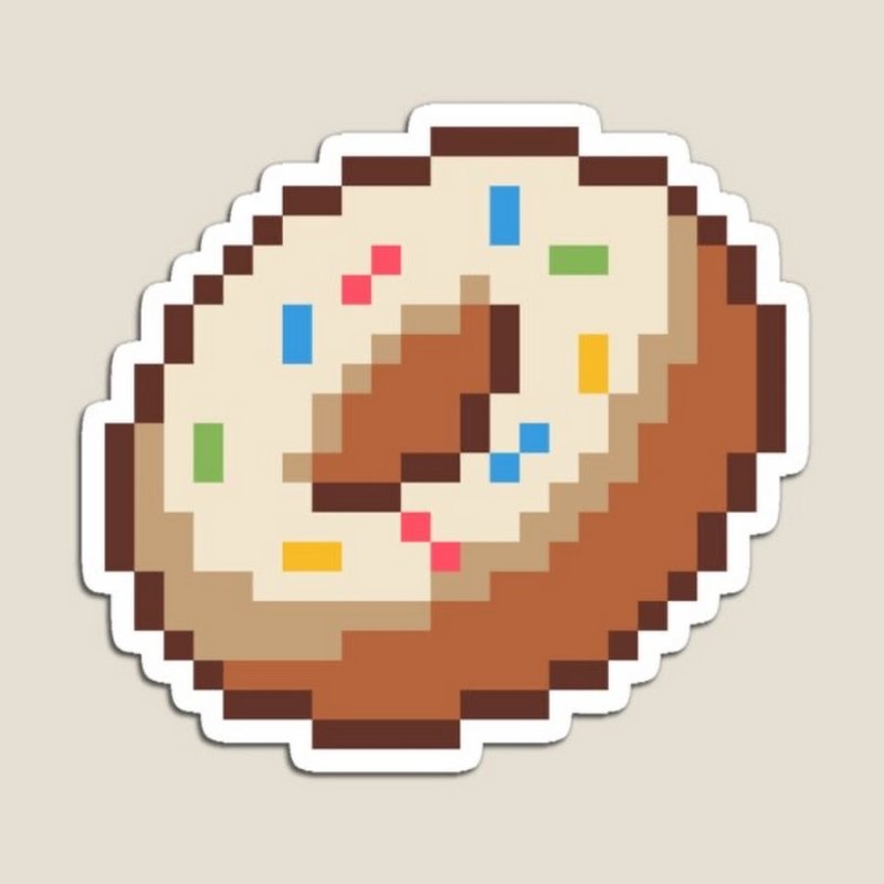 Пиксельный пончик