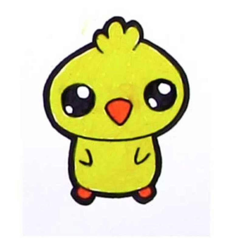 Рисунки цыпленка для срисовки