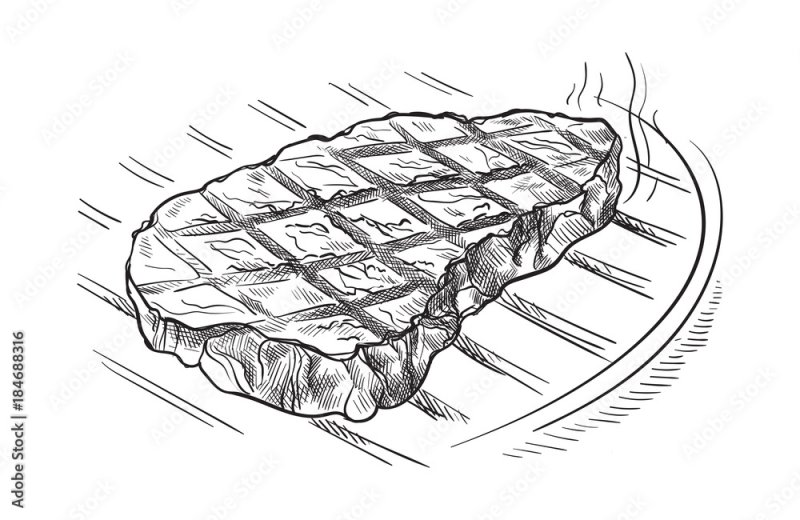 Нарисовать мясо