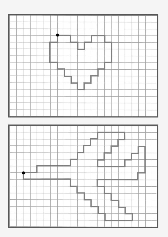 Рисунки по клеткам