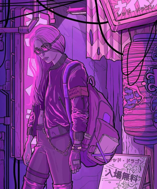 Панам Палмер Cyberpunk 2077 арт