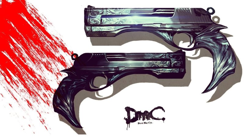 Devil May Cry пистолеты Данте эбони и айвори