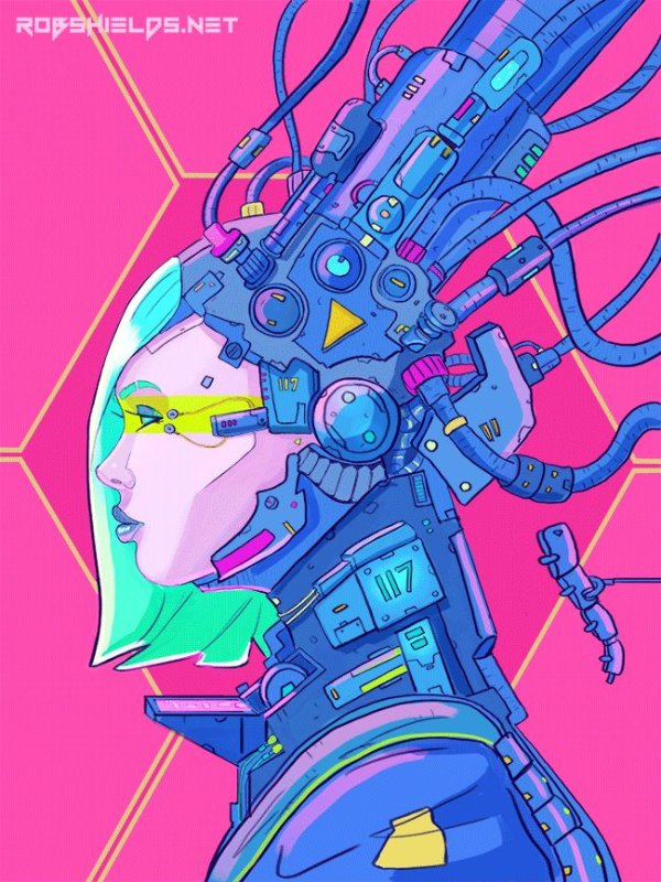 Цветовая палитра киберпанк 2077