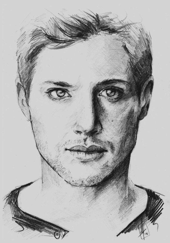 Дин Винчестер рисунок