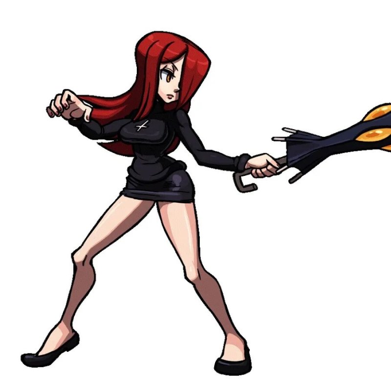 Парасоул Skullgirls белая Королева