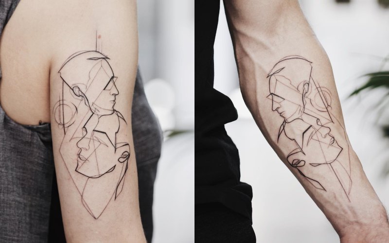 Linework предплечье