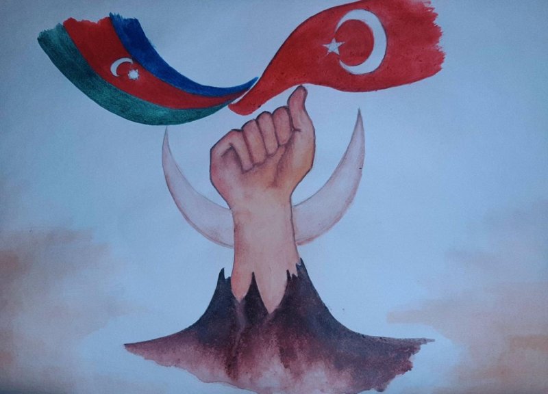 Рисунки про победу Азербайджана