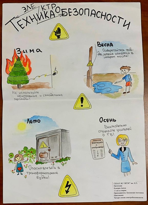 Электробезопасность рисунки детей