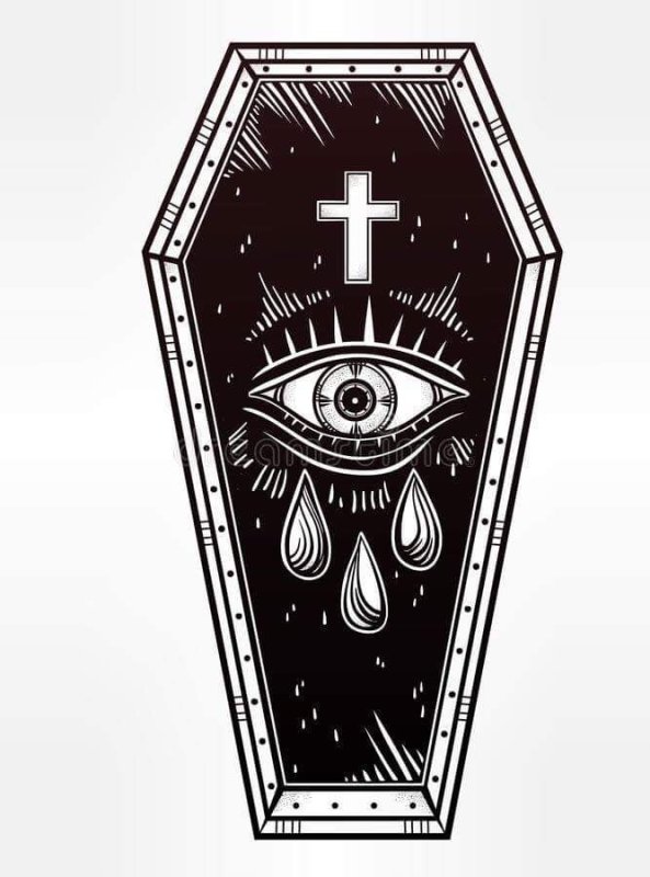 Тату эскизы гробик