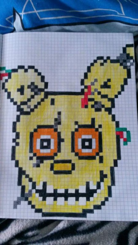 Рисунки по клеткам ФНАФ