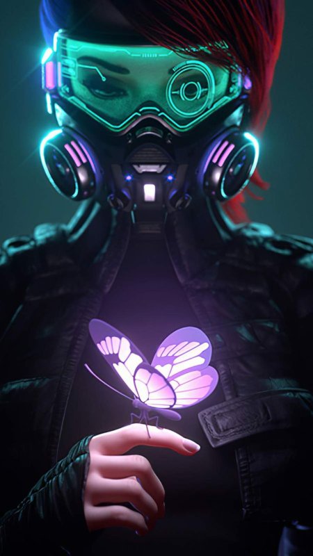 Cyberpunk 2077 маска арт