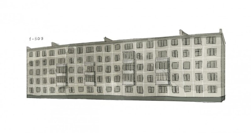 Советские панельки 5 этажей