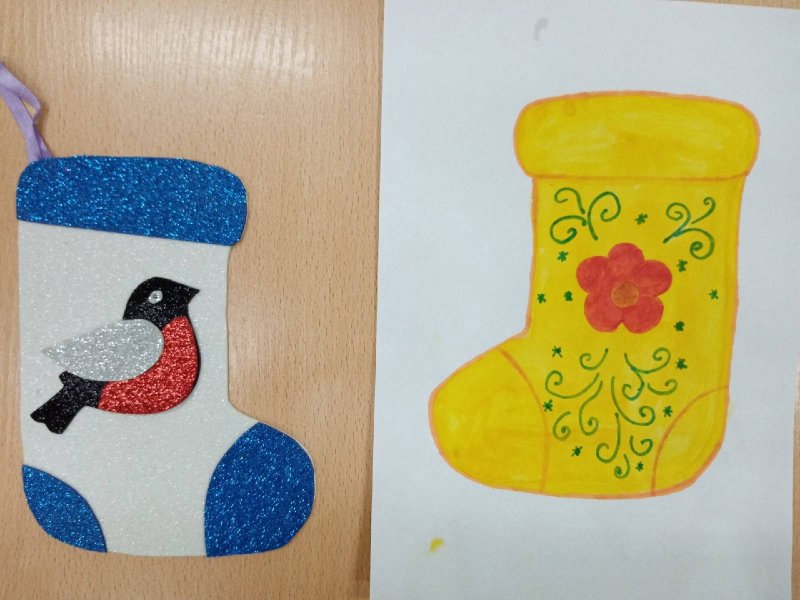 Валенки рисунок для детей