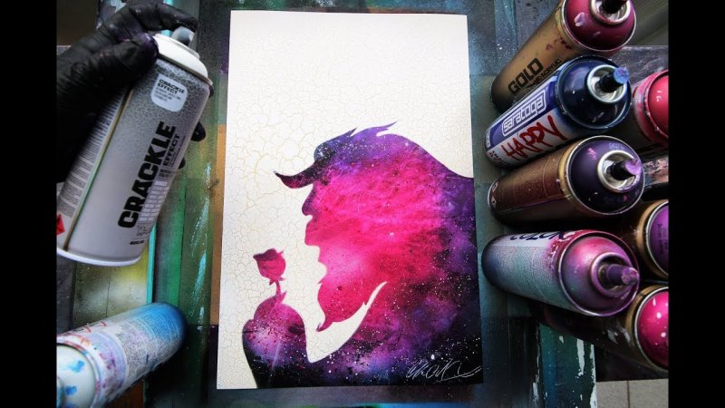 Баллончик с краской рисунок