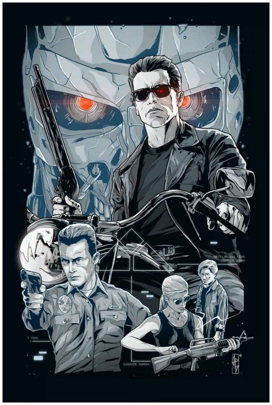 Terminator 2 фильм poster Art