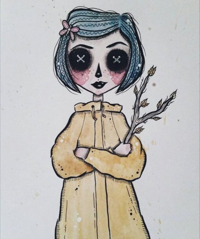 Рисунки Тима Бертона Коралина