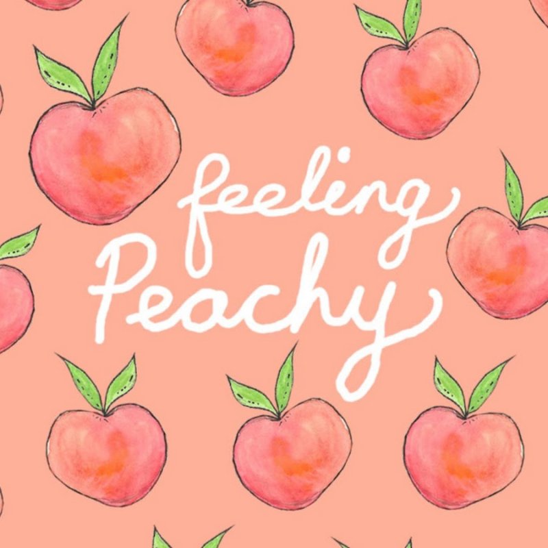 персики рисунок