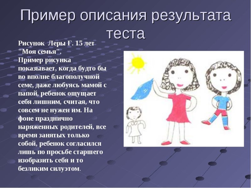 Детский рисунок семьи психология
