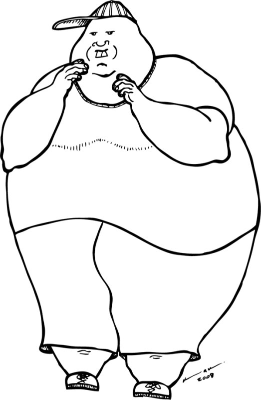 Толстый нарисованный