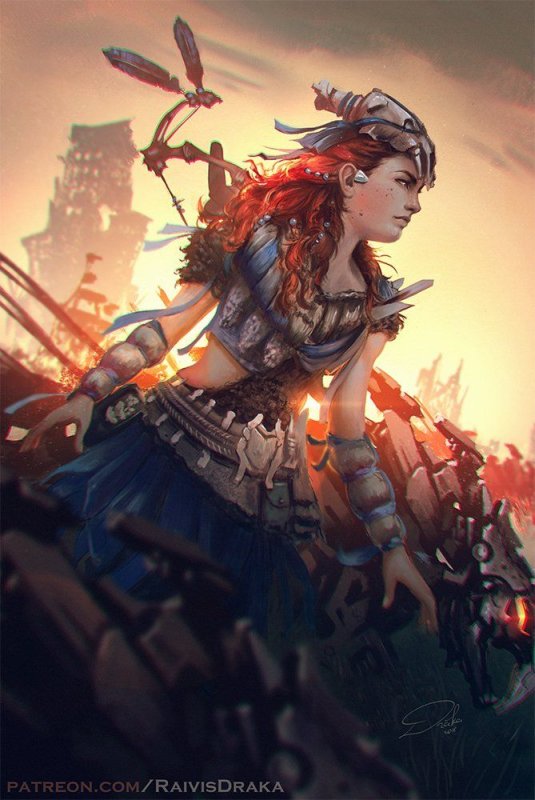Элой Horizon Zero Dawn арт