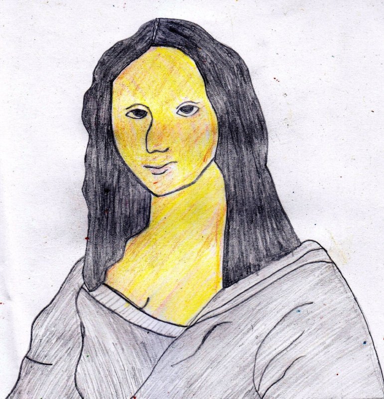 мона лиза рисунок