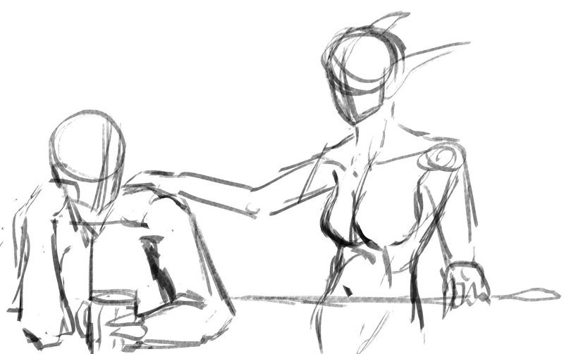 Скетчи Геншин