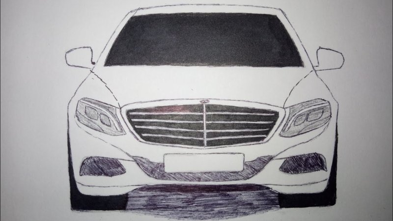 Мерседес w204 для рисования
