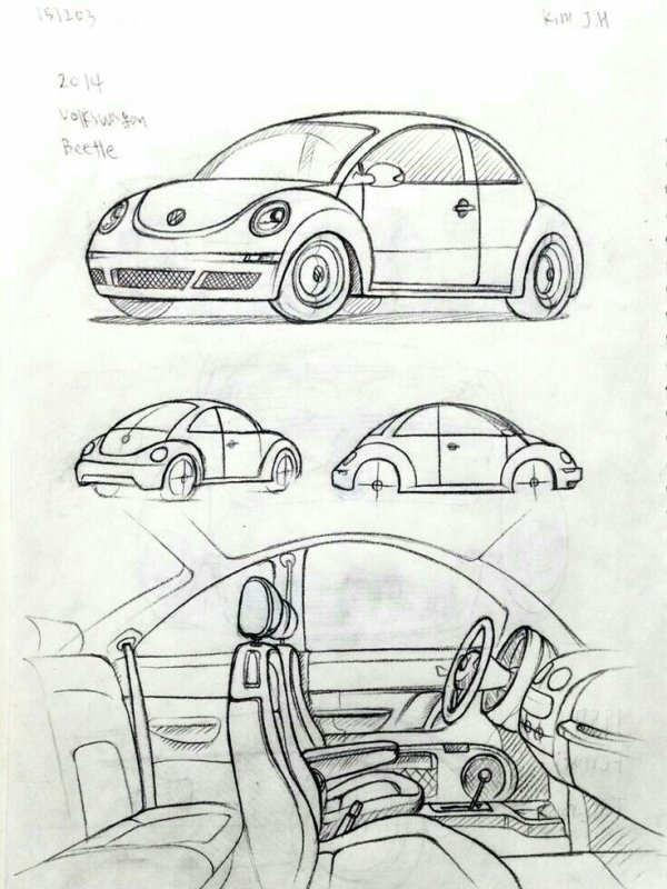Эскиз автомобиля