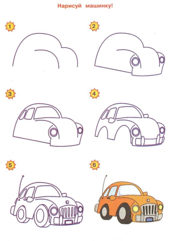 Машинка рисунок