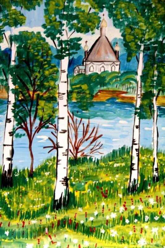 Пейзаж рисунок