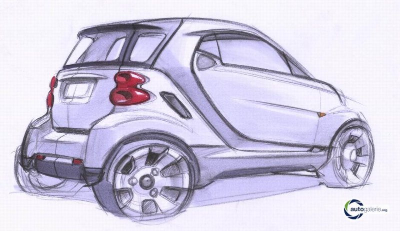 Автомобиль рисунок карандашом